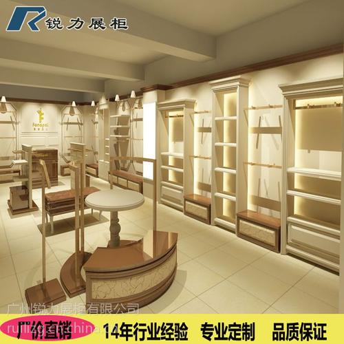 置物简易服装店落地架烤漆木质陈列柜定制】批发